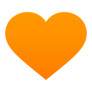 🧡 Emoji Corazón Naranja en JoyPixels 6.5.