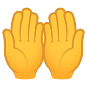 Emoji 🤲 Mani Unite In Alto su JoyPixels 6.5.