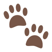 Émoji 🐾 Empreintes D’animaux sur JoyPixels 6.5.