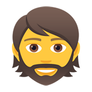 🧔 Emoji  Pessoa: Barba na JoyPixels 6.5.