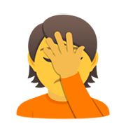 🤦 Emoji Pessoa Decepcionada na JoyPixels 6.5.