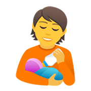 🧑‍🍼 Emoji Pessoa Alimentando Bebê na JoyPixels 6.5.