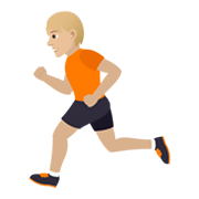 🏃🏼 Emoji Persona Corriendo: Tono De Piel Claro Medio en JoyPixels 6.5.