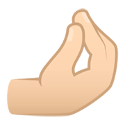 🤌🏻 Emoji Dedos Comprimidos: Pele Clara na JoyPixels 6.5.