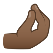 🤌🏾 Emoji Dedos Pellizcados: Tono De Piel Oscuro Medio en JoyPixels 6.5.