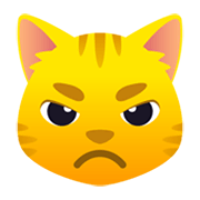 Emoji 😾 Gatto Imbronciato su JoyPixels 6.5.