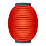 Émoji 🏮 Lampion Rouge sur JoyPixels 6.5.