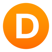 🇩 Emoji Letra do símbolo indicador regional D na JoyPixels 6.5.