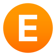 🇪 Emoji Indicador regional Símbolo Letra E en JoyPixels 6.5.