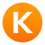 🇰 Emoji Indicador regional símbolo letra K en JoyPixels 6.5.