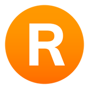 🇷 Emoji Indicador regional símbolo letra R en JoyPixels 6.5.