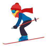 ⛷️ Emoji Skifahrer(in) JoyPixels 6.5.
