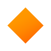 🔸 Emoji Losango Laranja Pequeno na JoyPixels 6.5.