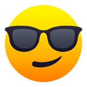 😎 Emoji Rosto Sorridente Com óculos Escuros na JoyPixels 6.5.