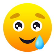 🥲 Emoji lachendes Gesicht mit Träne JoyPixels 6.5.
