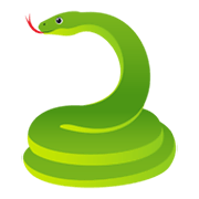 Emoji 🐍 Serpente su JoyPixels 6.5.