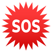 🆘 Emoji SOS-Zeichen JoyPixels 6.5.