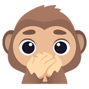 🙊 Emoji sich den Mund zuhaltendes Affengesicht JoyPixels 6.5.