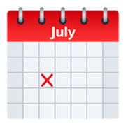 Emoji 🗓️ Calendario A Spirale su JoyPixels 6.5.