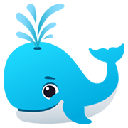🐳 Emoji Baleia Esguichando água na JoyPixels 6.5.