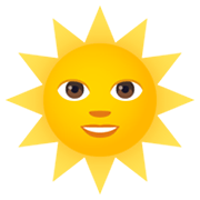 🌞 Emoji Sol Con Cara en JoyPixels 6.5.