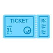 Emoji 🎫 Biglietto su JoyPixels 6.5.