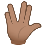 🖖🏽 Emoji Saludo Vulcano: Tono De Piel Medio en JoyPixels 6.5.