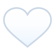 Émoji 🤍 Cœur Blanc sur JoyPixels 6.5.