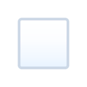 ◽ Emoji Cuadrado Blanco Mediano-pequeño en JoyPixels 6.5.