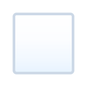 Émoji ◻️ Carré Moyen Blanc sur JoyPixels 6.5.