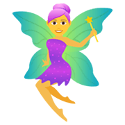 🧚‍♀️ Emoji Mulher Fada na JoyPixels 6.5.