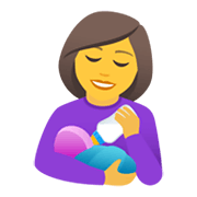 Émoji 👩‍🍼 Femme Allaitant Un Bébé sur JoyPixels 6.5.