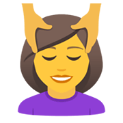 💆‍♀️ Emoji Frau, die eine Kopfmassage bekommt JoyPixels 6.5.