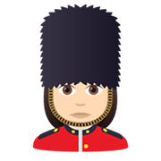 💂🏻‍♀️ Emoji Guarda Mulher: Pele Clara na JoyPixels 6.5.