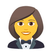 🤵‍♀️ Emoji Mujer en un esmoquin en JoyPixels 6.5.