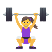 🏋️‍♀️ Emoji Mulher Levantando Peso na JoyPixels 6.5.