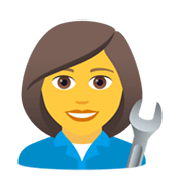 👩‍🔧 Emoji Mechanikerin JoyPixels 6.5.