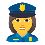 👮‍♀️ Emoji Agente De Policía Mujer en JoyPixels 6.5.
