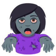 Émoji 🧟‍♀️ Zombie Femme sur JoyPixels 6.5.