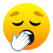 🥱 Emoji Rosto Bocejando na JoyPixels 6.5.