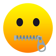 🤐 Emoji Rosto Com Boca De Zíper na JoyPixels 6.5.