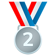 🥈 Emoji Medalha De Prata na JoyPixels 7.0.