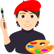 🧑🏻‍🎨 Emoji Artista: Pele Clara na JoyPixels 7.0.