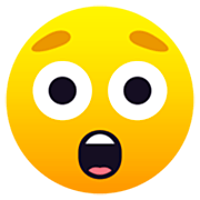 😲 Emoji Rosto Espantado na JoyPixels 7.0.