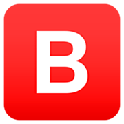 Emoji 🅱️ Gruppo Sanguigno B su JoyPixels 7.0.