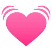 💓 Emoji Corazón Latiendo en JoyPixels 7.0.