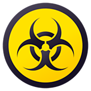 Emoji ☣️ Simbolo Del Rischio Biologico su JoyPixels 7.0.