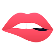 Émoji 🫦 Lèvre Mordante sur JoyPixels 7.0.