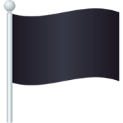 Bandera Negra JoyPixels 7.0.