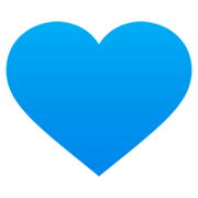 Émoji 💙 Cœur Bleu sur JoyPixels 7.0.
